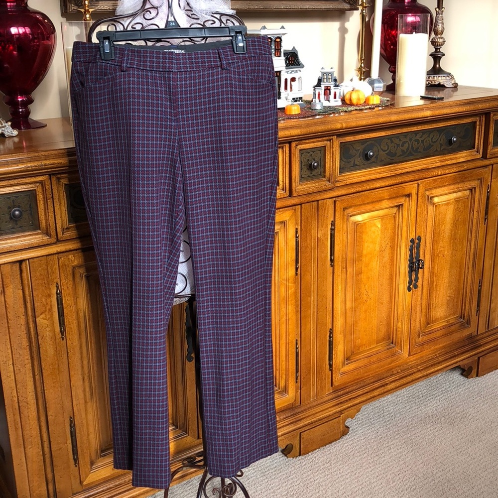 Express Color Houndstooth Dress Pant